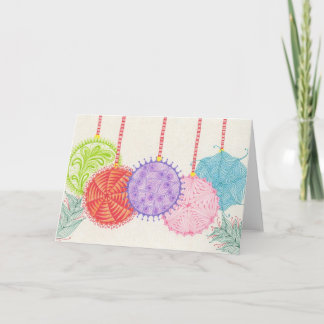 Feiertags-Verzierungen Feiertagskarte