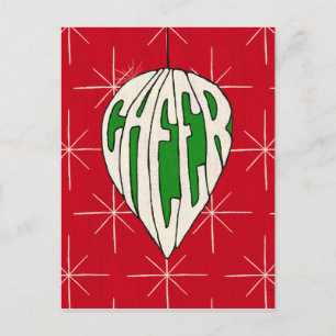 Feiertags-Verzierungs-Beifall Feiertagspostkarte