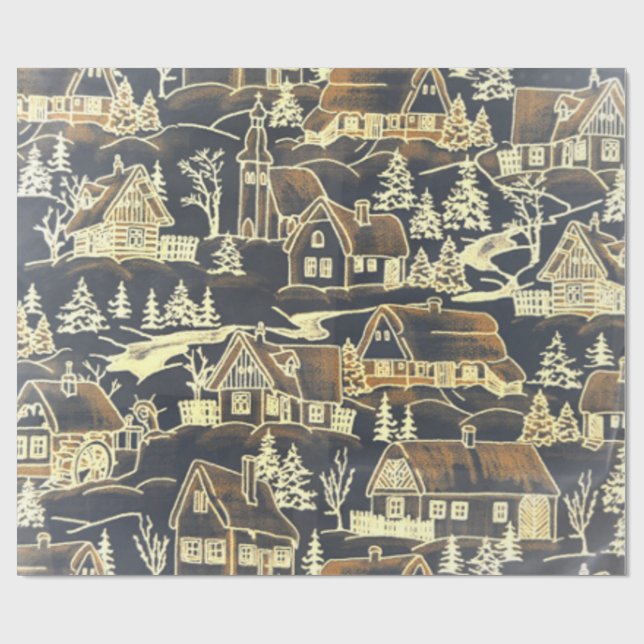 Feiertags-Vintages Geschenkpapier (Flach)