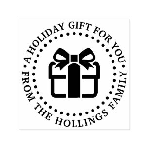 Feiertags-Weihnachten-Hanukkah-Geburtstagsgeschenk Permastempel