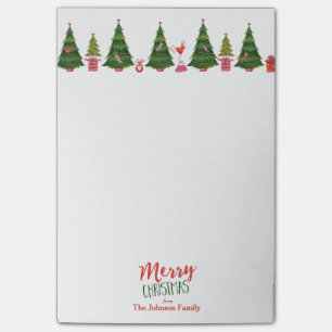 Feiertags-Weihnachten   merkt   klebrige Post-it Klebezettel