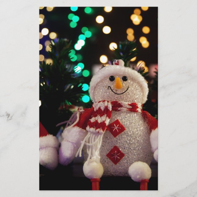 Feiertags-Weihnachtsbaum-Party-Schicksals-Feier Briefpapier (Vorderseite)