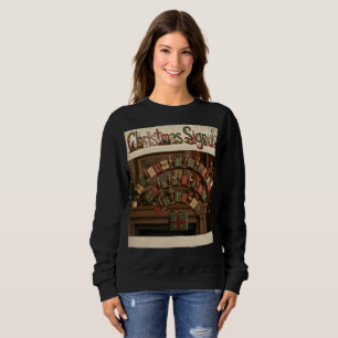 Feiertags-Wi‑Fi: Volle Balken voller festlicher Fr Sweatshirt