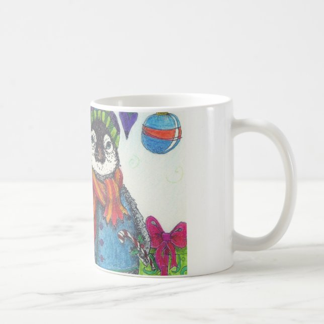 Feiertagsbaby-Pinguin Tasse (Rechts)