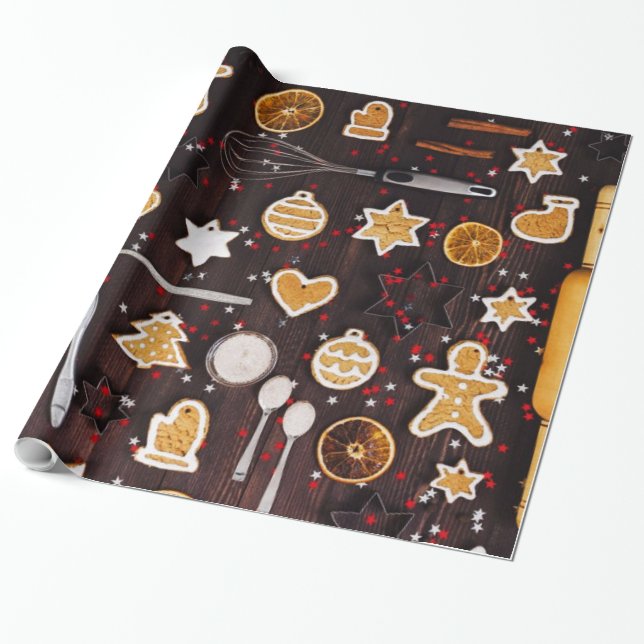 Feiertagsbacken Geschenkpapier (Ungerollt)