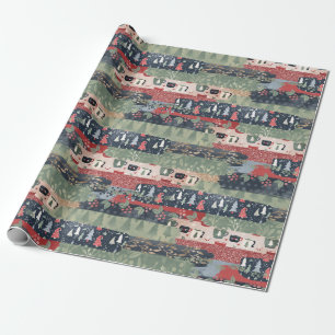 Feiertagsbäume & Heiße Schokolade Geschenkpapier
