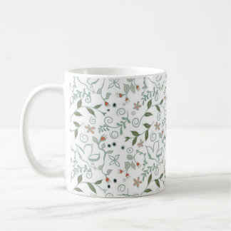 Feiertagsbecher 'Into the Garden' in rot und grün Kaffeetasse