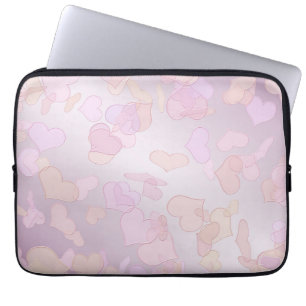 Feiertagsbeschaffenheit des Valentinsgrußes Laptopschutzhülle