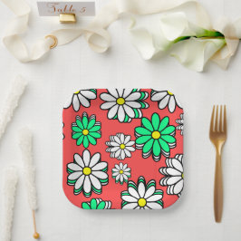 Feiertagsblut: Teller aus dem festlichen Rot- und 