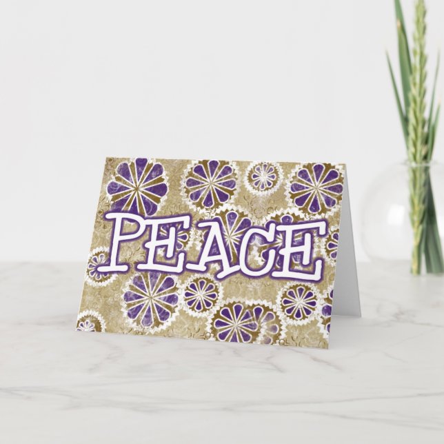 Feiertagsfrieden Feiertagskarte (Vorderseite)