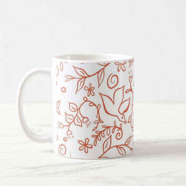 Feiertagsgarten-Design Kaffeetasse (Links)