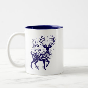Feiertagshirsch Zweifarbige Tasse