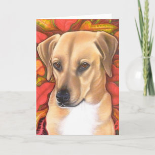 Feiertagshündchenkarte Feiertagskarte