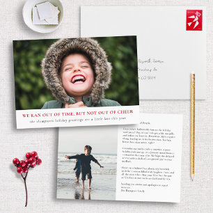 Feiertagsjubiläum, verspätete Grüße dieses Jahr Feiertagskarte