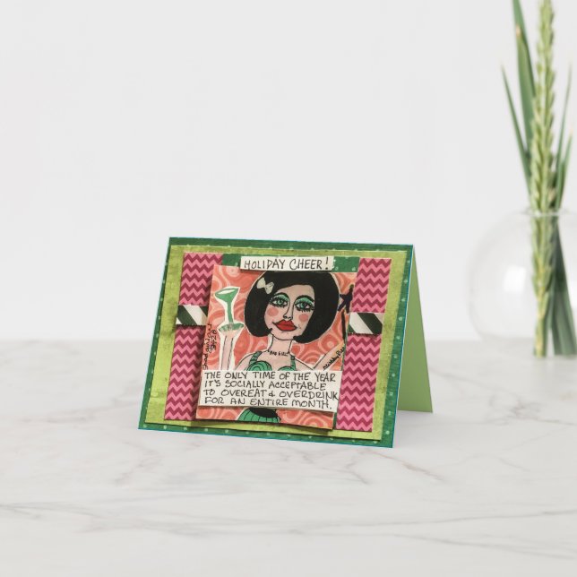 Feiertagskarte - die einzige Jahreszeit (Vorderseite)