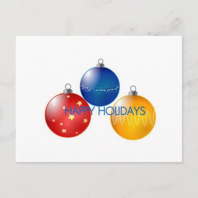 Feiertagskarte Feiertagspostkarte (Vorderseite)