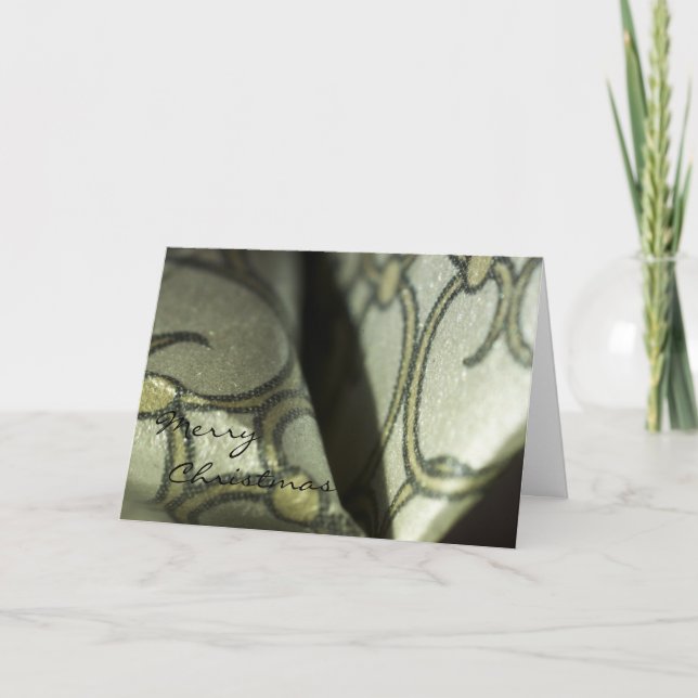 Feiertagskarte, Papierkräne Feiertagskarte (Vorderseite)