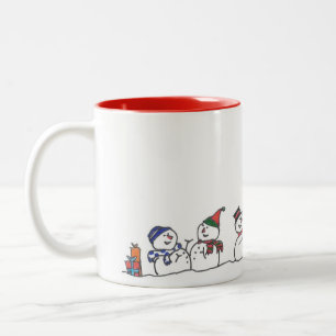 Feiertagskuchen Zweifarbige Tasse