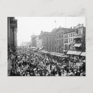 Feiertagsmenge am Labor Day, Buffalo, NY: 1900 Postkarte