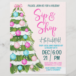 Feiertagssaal und Shop 8,5 x 11 Flyer Briefbogen