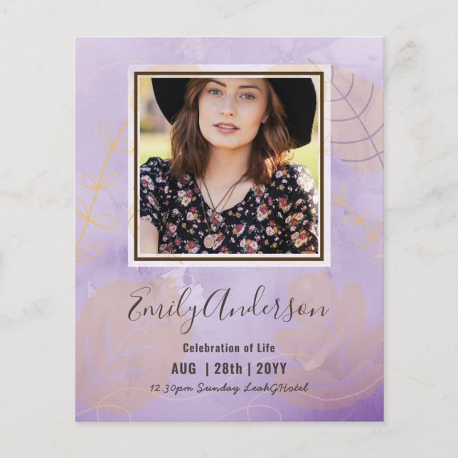 FEIERUNG DES FOTOS für das lebenslange Bestattungs (Vorderseite)