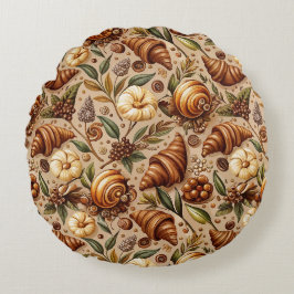 Feige Croissants Rundes Kissen