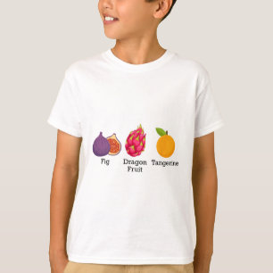 Feige Drachenfrucht Mandarine Frucht Subtil Anti T T-Shirt
