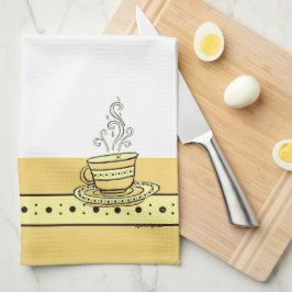Feigendewdrop Relax Tasse Gold Eichel Küchenhandtu Geschirrtuch
