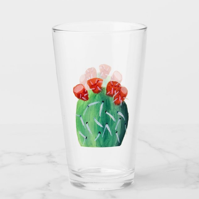 Feigenkaktus Glas (Vorderseite)