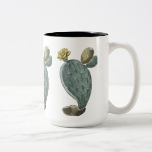 Feigenkaktus-Kaffeetasse Zweifarbige Tasse