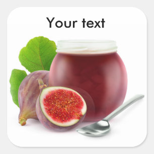 Feigenstau Quadratischer Aufkleber
