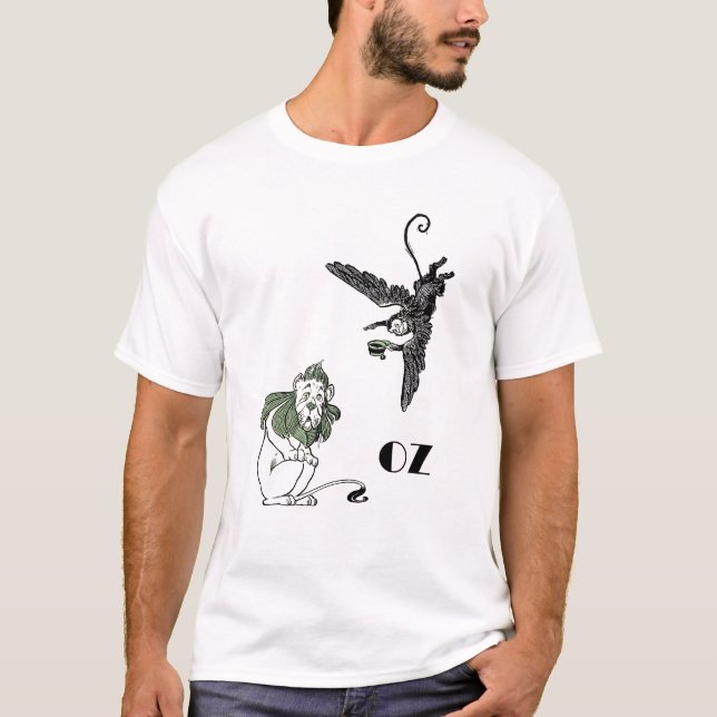 Feiger Löwe, fliegender Affe - Zauberer von Oz T-Shirt (Vorderseite)