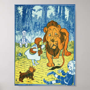 Feiger Löwe Poster
