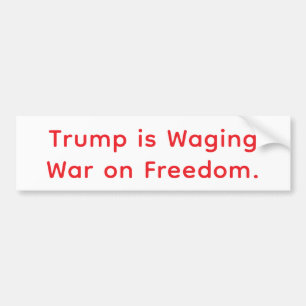 Feigling Trumps Krieg gegen die Freiheit Hankamer  Autoaufkleber