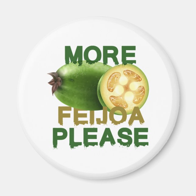 FEIJOA FRUIT ! NIEDLICHES GESCHENK FÜR SELTENE OBS MAGNET (Vorne)