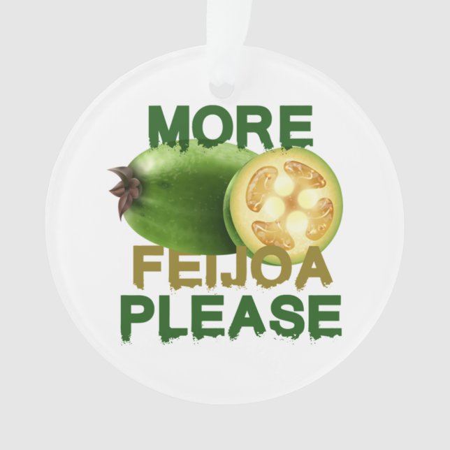 FEIJOA FRUIT ! NIEDLICHES GESCHENK FÜR SELTENE OBS ORNAMENT (Vorderseite)