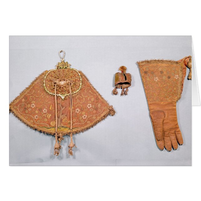 Feilbietendes Set des Beutels, des Handschuhs und (Vorderseite (Horizontal))