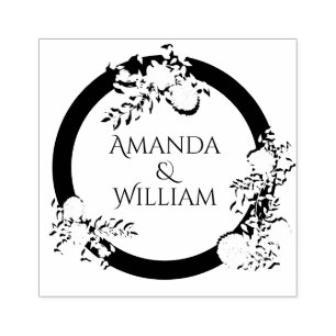 Fein geblüht Hochzeit Gummistempel