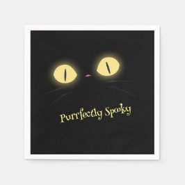 Fein gespenstische Katzenliebhaber Serviette