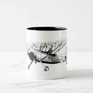 Fein gezeichnet Zwei-wilde Tasse