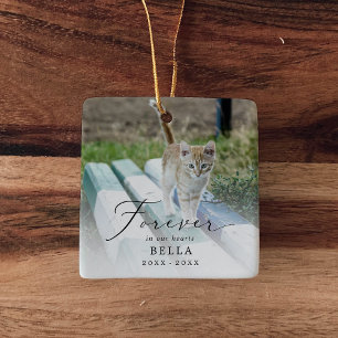 Fein in unserem Cat-Memorial für das Herz-Foto Keramikornament