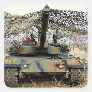 Feinde aus der Republik Korea Quadratischer Aufkleber