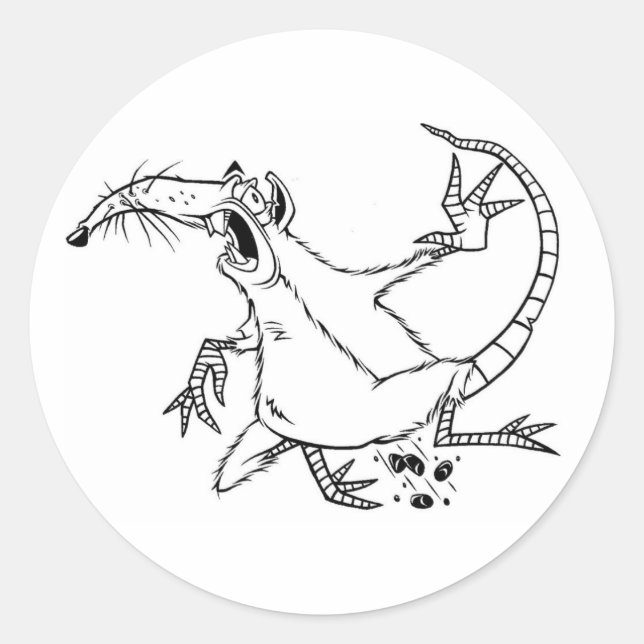 Feinderrat Runder Aufkleber (Vorderseite)