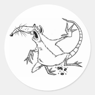 Feinderrat Runder Aufkleber