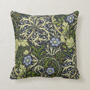 Feine Algen-Vintage-William-Morris-Tapete Kissen