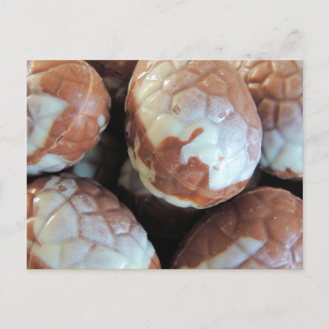 Feine belgische Schokolade Ostereier, Feiertagspostkarte (Vorderseite)