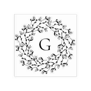 Feine Bläschen-Monogramm Gummistempel