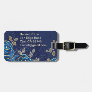 Feine Blume Cool Niedlich Giro Retro Florenz Gepäckanhänger