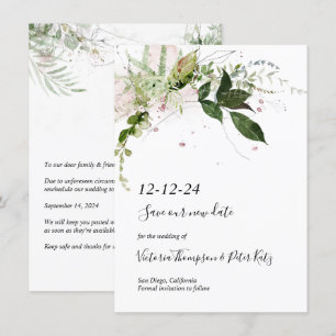 Feine Blumengärten Save the Date Einladung