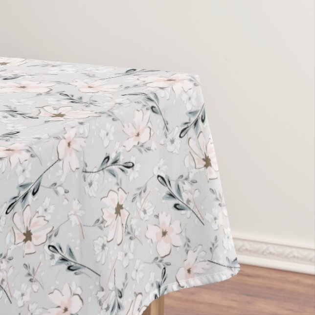 Feine Blumenmuster. Tischdecke (Beispiel)